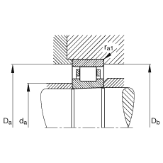 圓柱滾子軸承 N1915-K-M1-SP, 浮動軸承，帶錐孔，錐度 1:12，可分離，帶保持架，減少的徑向內(nèi)部游隙，加嚴(yán)公差