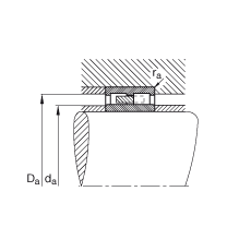 圓柱滾子軸承 NNU4136-M, 浮動(dòng)軸承，雙列，可分離，帶保持架